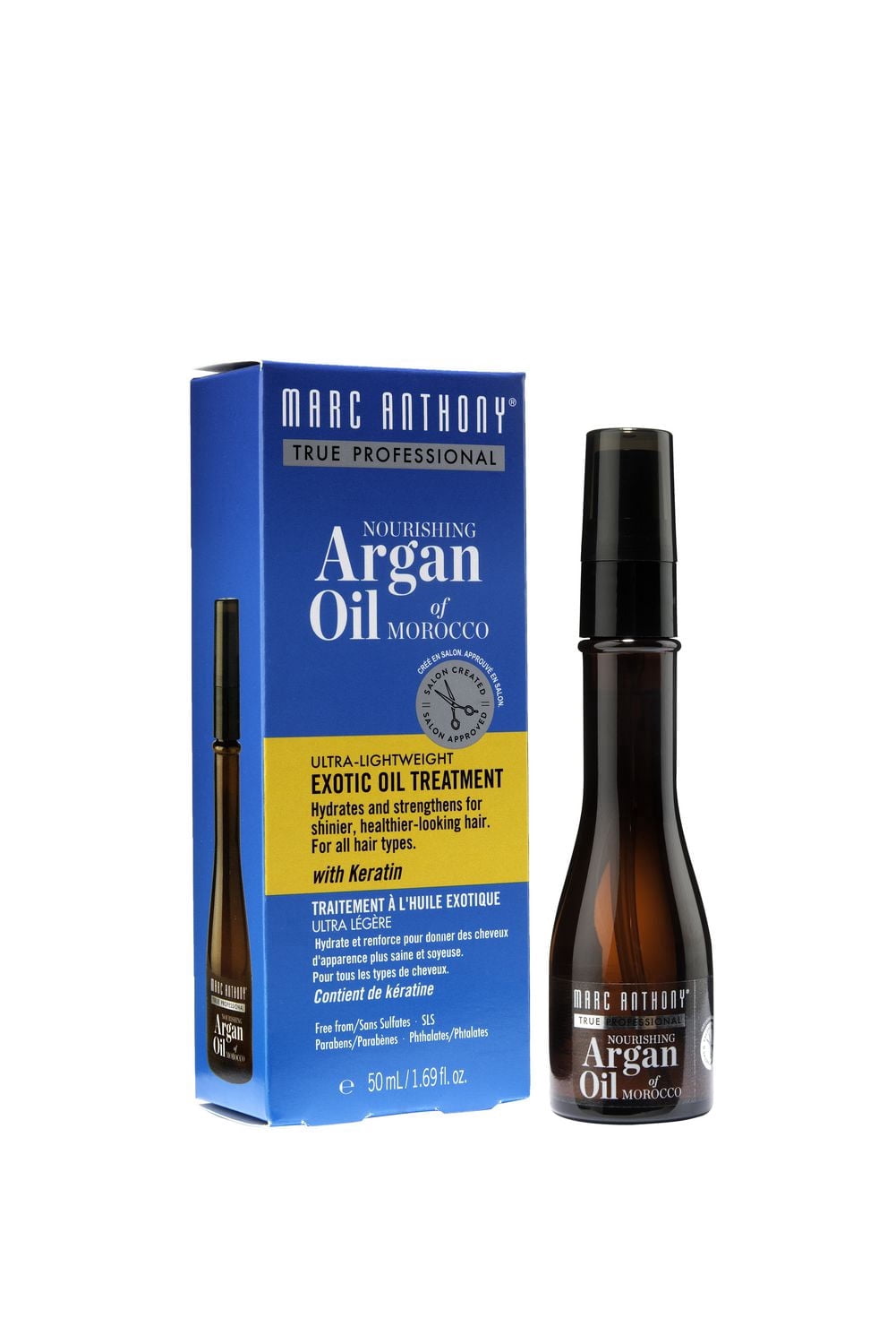 MARC ANTHONY COSMETICS INC MARC ANTHONY Huile d'Argan du Maroc Nourrissante Traitement à l'Huile Exotique Ultra - Légère