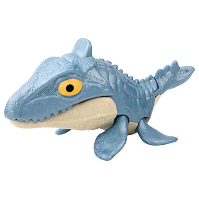 Biting Finger Dinosaur Toy Animal Hand Puppet for Easter Basket Stuffers Green Mosasauroidea