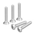 thumbnail image 1 of Unique Bargains Vis de Machine à Tête Ovale M4x25mm, Lot de 50 Vis à Tête Fraisée Légèrement Relevée en Acier Inoxydable 304, 1 of 5