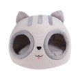 thumbnail image 1 of Lits pour Chats Confortables en Forme de Tête de Chat, Lavables, Intérieur, Maison pour Animaux, 1 of 5