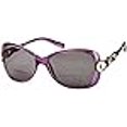 thumbnail image 3 of Readers .com le Delia Lunettes de Lecture Bifocales Lecteur Soleil, Style Rétro Carré pour Femmes (Violet +2,00), 3 of 4