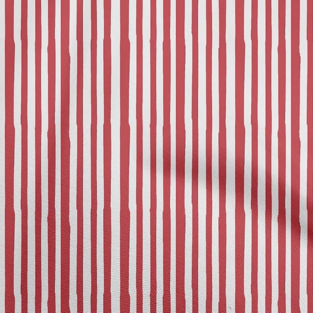 oneOone Coton Flex Tissu Rouge Rayures Matériel de Couture Tissu Imprimé au Yard 40 Pouces de Large