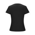 thumbnail image 4 of GigrtiJin Womens Basic T-Shirts Summer Crew Neck Short Sleeve Crop Tunic Tops Cute Slim Solid Color Comfy Blouses, 4 of 6