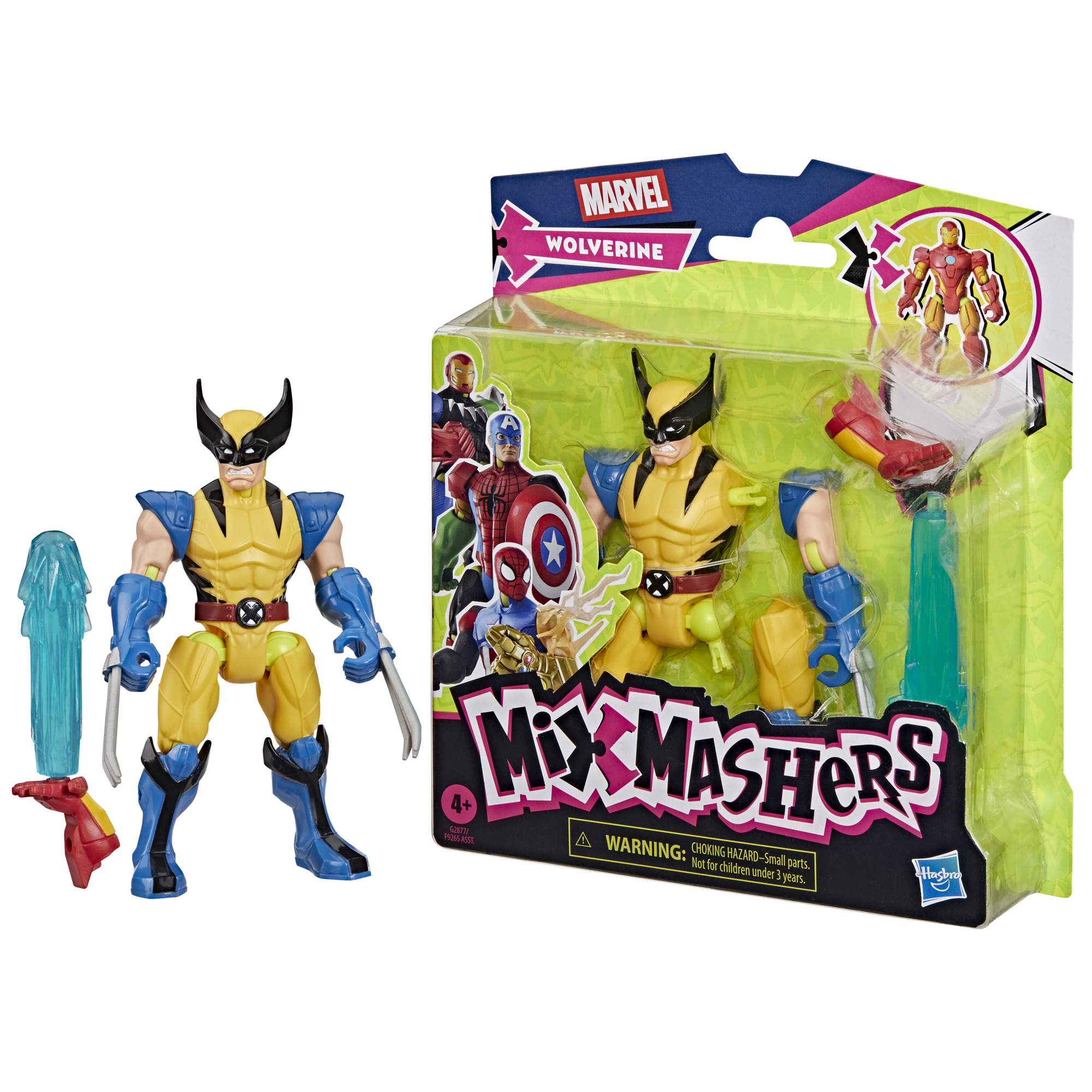 MixMashers Marvel Avengers, figurine Wolverine à mélanger et combiner (12 cm), jouets Avengers