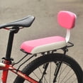 thumbnail image 2 of Eccomum Back Seat Cycling Bike MTB PU Leather Soft Cushion Rear Rack Seat Children Seat with Back Rest, 2 of 7