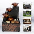 thumbnail image 2 of MesaSe 20004744701to Plastic Tabletop Water Fountain with LED Light Indoor  Black, 2 of 9