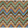 thumbnail image 5 of oneOone Cotton Poplin Twill Orange Fabric Ikat Craft Projects Decor Fabric Printed By The Yard 56 Inch Wide, 5 of 5