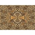 thumbnail image 1 of Ahgly Company Machine Washable Indoor Rectangle Transitional GoldenRod Gold Area Rugs, 4' x 6', 1 of 7