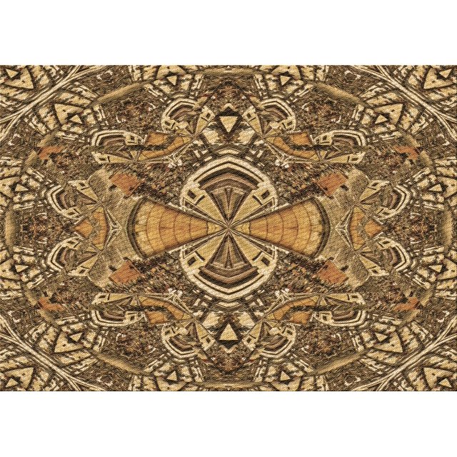 Ahgly Company Machine Washable Indoor Rectangle Transitional GoldenRod Gold Area Rugs, 4' x 6'