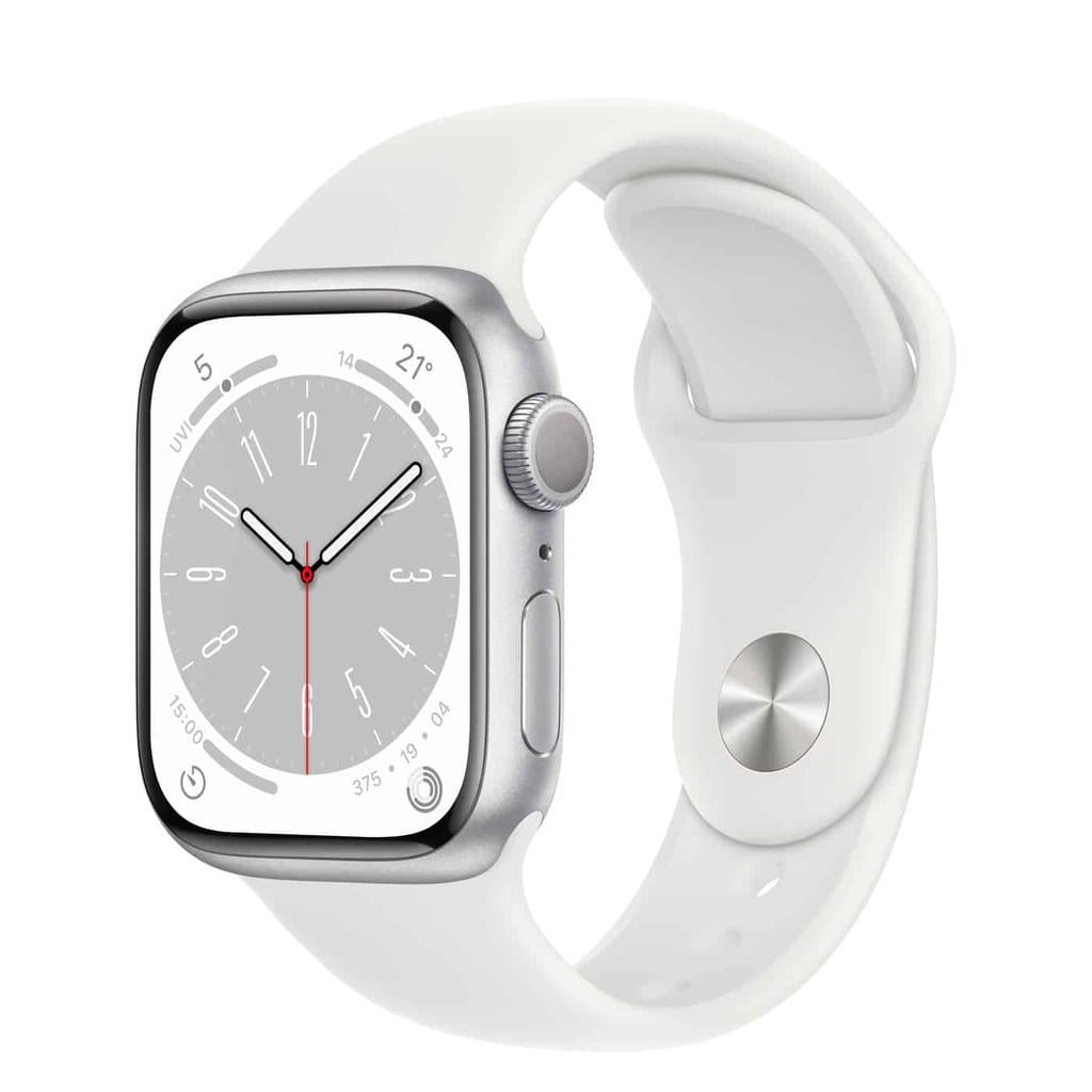 Refurbished Apple Watch Series 8 Aluminum 41mm A2770 (GPS Only, No Cellular) Silver (Grade B)