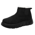 thumbnail image 1 of Wdhugt Fleece Lined Boots For Casual Outdoor Thick Warm Snow Boot Flock Material Us Size 6 Foot Length 9.25 Inch, 1 of 9