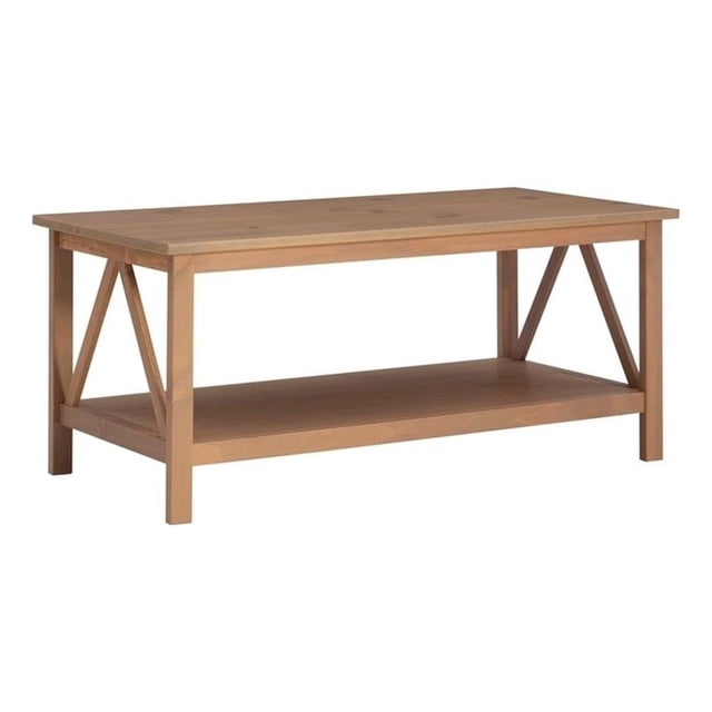 Linon Titian Table Basse en Bois, Fini Bois Flotté