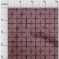 thumbnail image 1 of oneOone Georgette Viscose Fabric Arrow|Swirl & Floral Block Printed Fabric 1 Yard 42 Inch Wide, 1 of 4