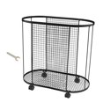 thumbnail image 4 of GROWTH TANK Yoga Mat Storage Rack Basket, Workout Equipment Home Gym Storage Rack with Wheels for Dumbbell Kettlebells Resistance Bands Black, 4 of 9