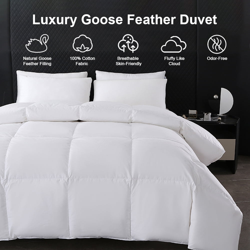 Mainstays Plumes d'oie Duvet Lit Duvet,Twin,64 po x 86 po,Toutes saisons Duvet