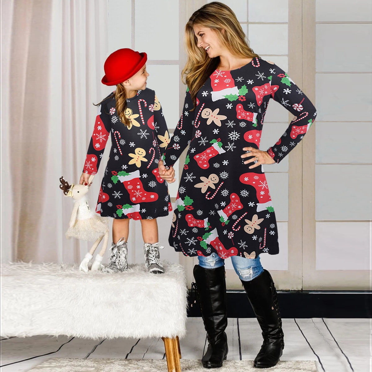 mommy and daughter matching christmas dresses Amazon.com: Mommy and Me Christmas Dresses Long Sleeve Floral Embroidered Layered Tulle Velvet Ruffle Dress with Belt Fall Winter Xmas Holiday Party Mom Daughter Matching Outfits Photoshoot Dark Green 3-6 Months: Clothing,