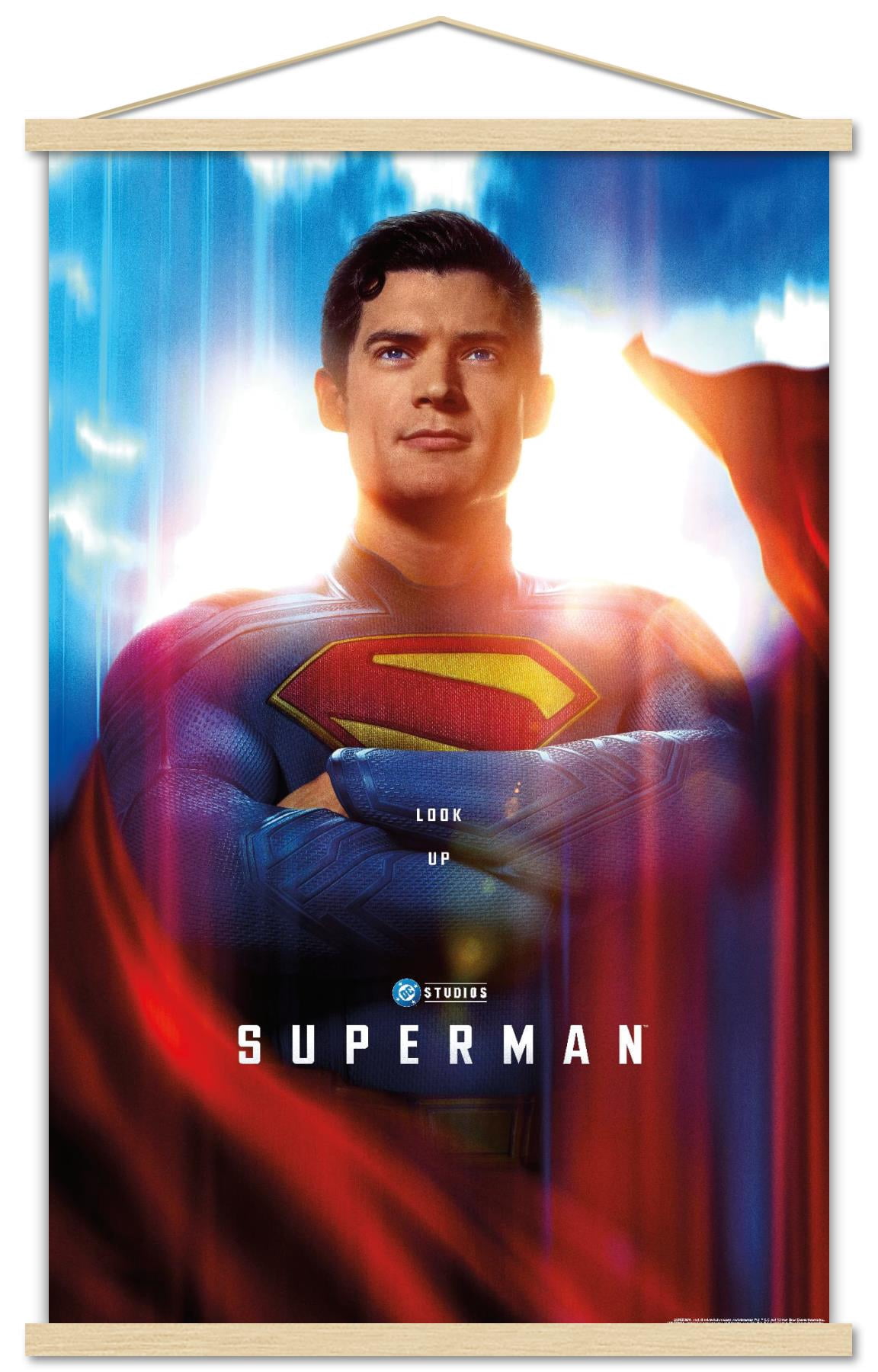 DC Studios Superman (2025) - Close-Up One Sheet Wall Poster with Magnetic Frame, 22.375" x 34"