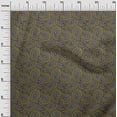 thumbnail image 3 of oneOone Polyester Spandex Gamboge Yellow Fabric Asian Paisley Block Craft Projects Decor Fabric Printed By The Yard 56 Inch Wide, 3 of 5