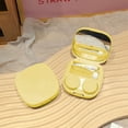 thumbnail image 3 of Yellow Portable Compact Contact Lens Storage Case With Integrated Accessory Holder For Daily Use And Travel Organization, 3 of 7