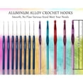 thumbnail image 2 of Crochet Hook Kit Soft Handle Crochet Knitting Knitting Craft Yarn Sewing Tool Set Crochet Storage Bag Gift for Beginners, 2 of 6