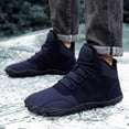 thumbnail image 3 of LSLJS Man Solid Color Drawstring Warm Cotton Boots Fleecing Intensification Snow Boots, Mens Boots, Gift for Men, 3 of 7
