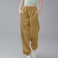thumbnail image 2 of Plebaso Pantalon de Survêtement à Bas Resserré pour Garçons et Filles, Cordon de Serrage, Taille Haute, Pantalon Jogger, Pantalon de Course Athlétique, 2 of 6