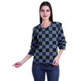 thumbnail image 2 of Moomaya Printed Ruffle Shirt Women Party Top Short T-Shirt Top Summer Clothing, 2 of 4