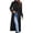 Black, variant on WRKEKC Women's Trench Coat Notch Lapel Button Front Solid Color Water-Resistant Spring Fall Elegant Outerwear for Women Black XXL