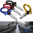 thumbnail image 3 of CIMAXIC Aluminum European Model Car Auto Racing Front Bar Tow Hook Towing Trailer Ring Car Accessories for Universal (Gold),7.28"X2.91"X1.38", 3 of 4