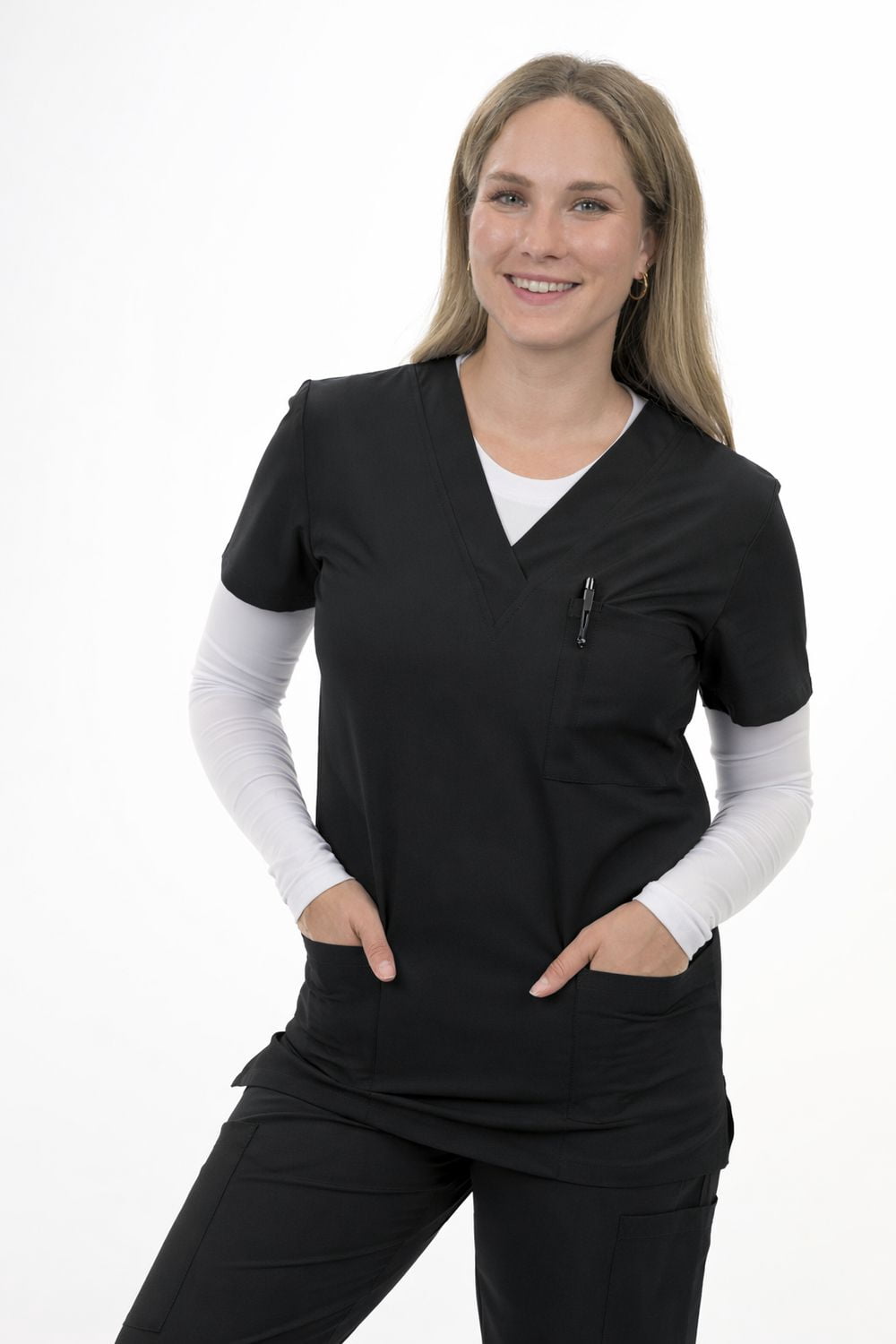 Zinnia Basics Gender Inclusive Scrub Top