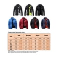 thumbnail image 2 of Innerwin Down Coats Color Block Men Winter Warm Jacket Work Stand Collar Business Coat Black Gray S, 2 of 2