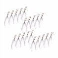 thumbnail image 1 of 20 Pcs Leurres de Pêche Réalistes Leurres Réfléchissants Leurres de Pêche Leurres Coquillage Argent m, 1 of 1