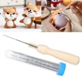 thumbnail image 1 of Wool Felting Tool, Easy To Carry Rustproof Needles Light Weight Improve Felting Efficiency Wooden Handle Felting Tool Pack  for DIY for Wool Felting, 1 of 7