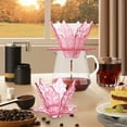 thumbnail image 1 of LSLJS Égouttoir à Café 1-2 Tasses Cafetière à Infusion Lente en Résine Filtre à Café Réutilisable Tasse Accessoires d'Infusion Lente pour Maison-Café-Voyage-Camping Transparent Snowflake Products, 1 of 6