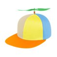 thumbnail image 2 of TOPTIE Rainbow Propeller Baeball Cap, Funny Helicopter Spinner Hat for Adult Costume, 2 of 8