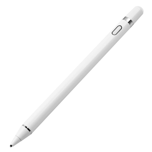 Universal Stylus Pen Elastic Pure Copper Auto Power Off Compatible with iOS/Android/Windows Capacitive Touchscreens, White