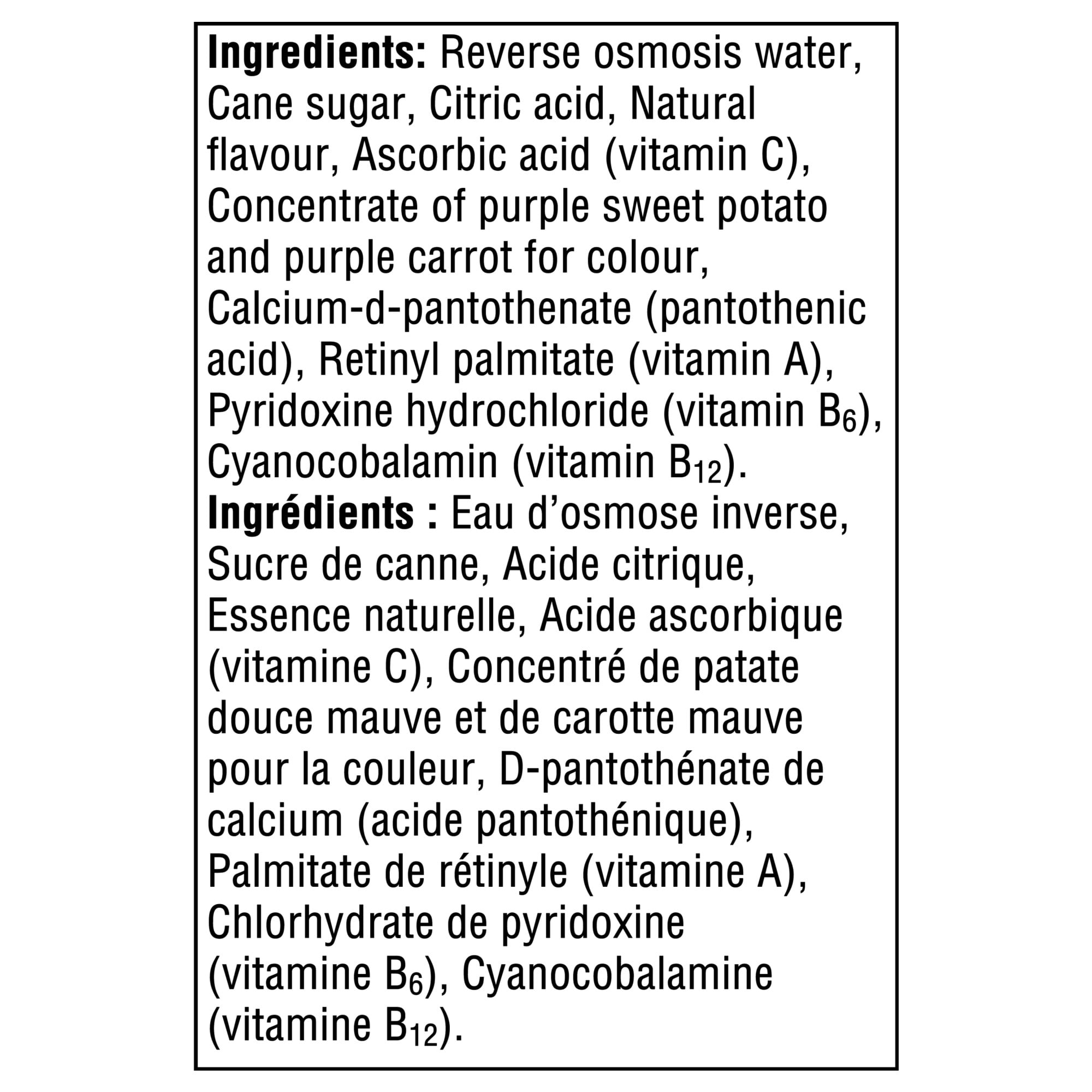 vitaminwater focus boisson enrichie en bouteille, 591 mL