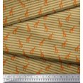 thumbnail image 2 of Soimoi Poly Georgette Fabric Stripe & Giraffe Animal Printed Fabric 1 Yard 52 Inch Wide, 2 of 3