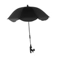 thumbnail image 3 of TISHITA Parasol de Chaise de Plage à Pince Réglable pour Cour Arrière Camping Noir, 3 of 8