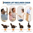 thumbnail image 4 of QinaQin Power Lift Oversized Recliner Chair Swivel Rocker with Massage and Heat Function, 4 of 9