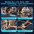 thumbnail image 3 of ROKR 3D Jigsaw Wooden Puzzle Link Pack Marble Run Spaceport & Night city Model Kit for Adults and Kids, 3 of 7