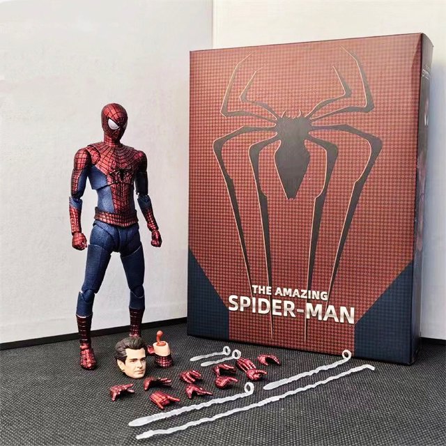 Amazing Spider Andrew Movable Action Figure Model Replaceable Box Set