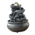 thumbnail image 2 of simhoa Cascade Intérieure Illuminée Maison Terrasse Pendaison de Crémaillère Bureau Table E, 2 of 8