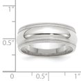 thumbnail image 3 of 14KW 8mm Double Milgrain Comfort Fit Band Size 4 Size 4, 3 of 3