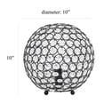 thumbnail image 4 of Elegant Designs Elipse 10 Inch Crystal Ball Sequin Table Lamp, 4 of 9
