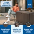 thumbnail image 3 of Plastic Development Group 130-Gallon Resin Outdoor Patio Storage Deck Box, Brown, 3 of 11