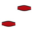 thumbnail image 1 of QualitChoice Housse de Sangle Rembourrée Ceinture de Protection pour Plongée Lunettes de Natation Sports Nautiques Coussin pour Extérieur sous-Marin Rouge 2Set, 1 of 6