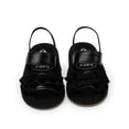thumbnail image 1 of Baby Toddler Girls Soft Open Toe Summer Sandals Flower Princess Flat Shoes, 1 of 6