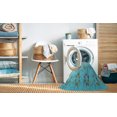 thumbnail image 2 of Ahgly Tapis d'Intérieur Lavable en Machine Carré Vert Mer, 4 Pieds Carré, 2 of 7