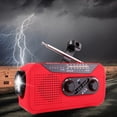 thumbnail image 2 of Emergency Crank Radio with 2000Mah Emergency Power Bank, Am/Fm/Wb Noaa Powered Radio with Alarm, Bright Flashlight, Emergency Power Bank for Cellphone, 2 of 7